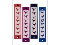Agayof Mezuzah case, Six Doves and Shin in Dark Colors - 4 Inches Height