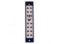 Agayof Mezuzah case, Twelve Stars of David in Dark Colors  4 Inches Height