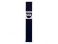 Agayof Pillar Mezuzah Case with Curving Shin in Dark Colors  4 Inches Height