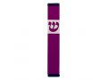 Agayof Pillar Mezuzah Case with Curving Shin in Dark Colors – 4 Inches Height