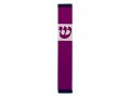 Agayof Pillar Mezuzah Case with Curving Shin in Dark Colors  4 Inches Height