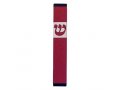 Agayof Pillar Mezuzah Case with Curving Shin in Dark Colors  4 Inches Height