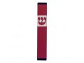 Agayof Pillar Mezuzah Case with Curving Shin in Dark Colors  4 Inches Height