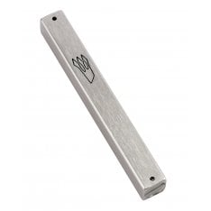 Aluminum Weather-proof Classic Mezuzah Case - Silver