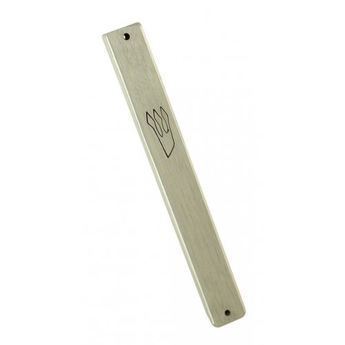 Aluminum Weather-proof Classic Mezuzah Case - Silver Matte