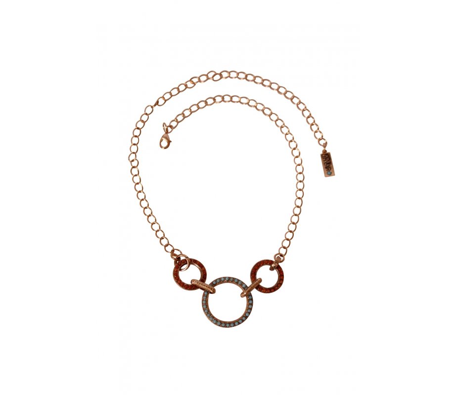 Amaro Handcrafted Chain Necklace, Closed Circles – From the Isis Collection