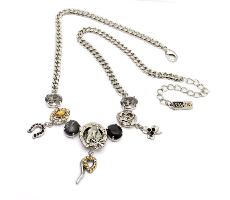 Amaro Handmade Necklace, Lucky Charm Pendants - From The Silver Collection