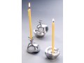 Anat Basanta Aluminum Shabbat Candlesticks Pomegranate Shape