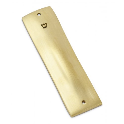 Anat Basanta Contemporary Brass Mezuzah Case, Small  4.8 Height