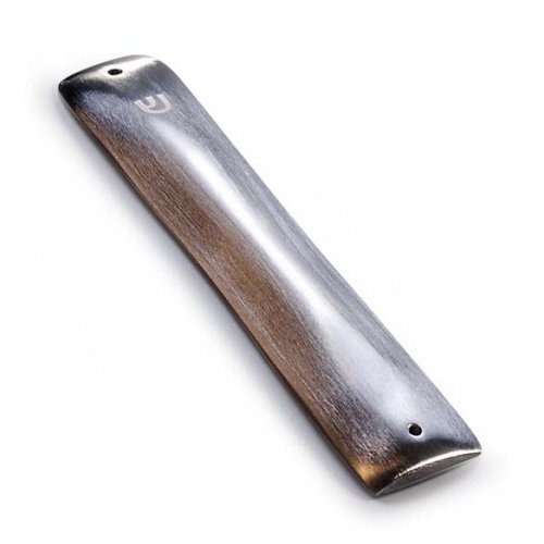 Anat Basanta Contemporary Style Aluminum Mezuzah Case - 6.7 Height