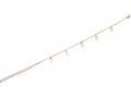 Anklet - Gold Rhodium Chain with Gold Hamsas