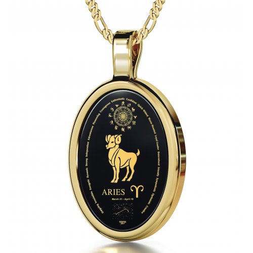 Aries Zodiac Pendant by Nano Jewelry