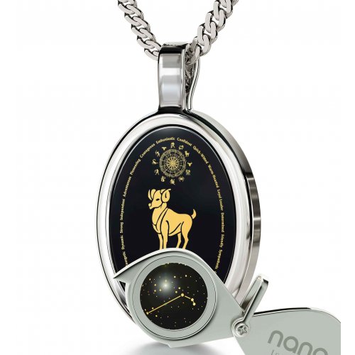 Aries Zodiac Pendant by Nano Jewelry