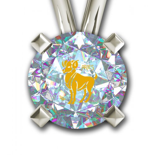 Aries Zodiac Pendant by Nano Jewelry- Silver