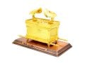 Ark of the Covenant Sculpture with Poles and Cherubim, Gold  Choice of Sizes