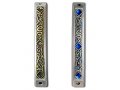 Art Nouveau Mezuzah Case with Stones 1 in stock