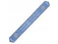 Ateret Acrylic Tallit Set, Powder Blue Stripes, Star of David and Menorah Motif