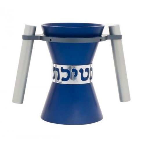 Avner Agayof Angular Anodized Aluminum Wash Cup, Natla - Blue