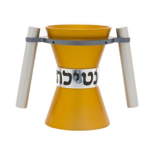 Avner Agayof Angular Anodized Aluminum Wash Cup, Natla - Gold