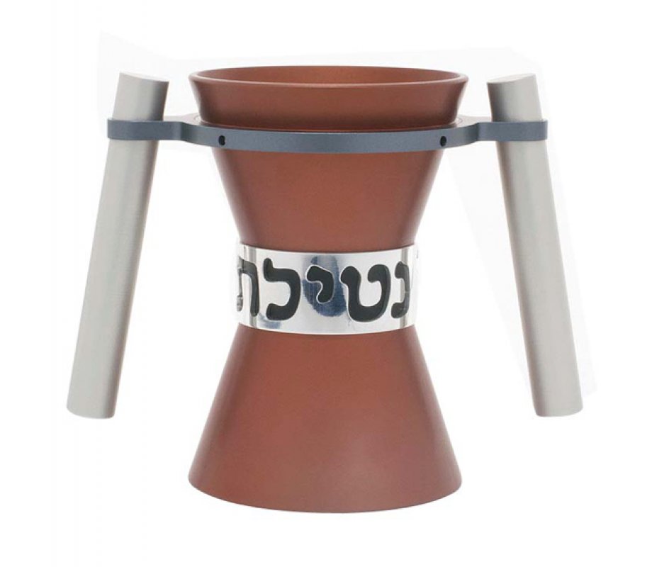 Avner Agayof Angular Anodized Aluminum Wash Cup Natla - Red