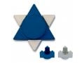 Avner Agayof Anodized Aluminum Travel Shabbat Candlesticks, Star of David - Blue