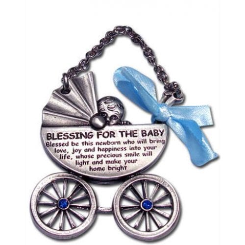 Baby Carriage with Jewish Blessing for a New Baby