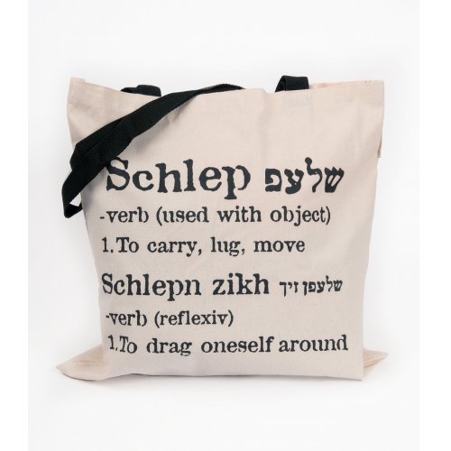 Barbara Shaw Canvas Tote Bag - Schlep, English Definition
