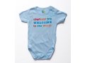 Barbara Shaw Short Sleeve Baby Onesie - Welcome to the World