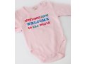 Barbara Shaw Short Sleeve Baby Onesie - Welcome to the World