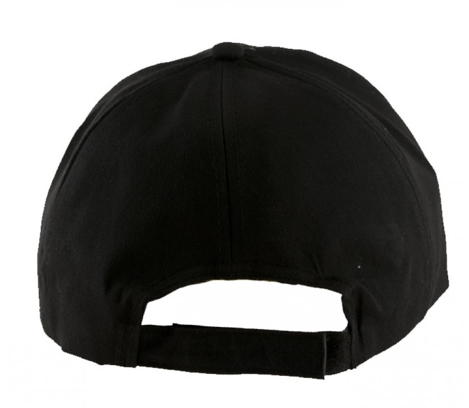 Baseball Cap with Jerusalem and Menorah Design - Black