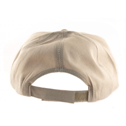 Baseball Cap with Jerusalem and Menorah Design - Tan