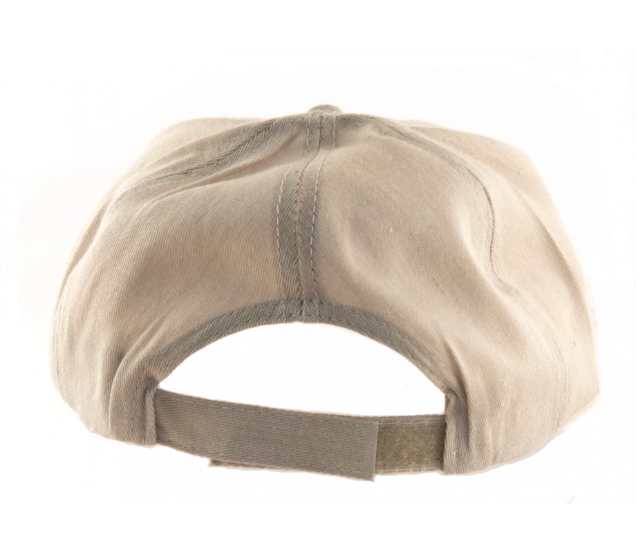 Baseball Cap with Jerusalem and Menorah Design - Tan