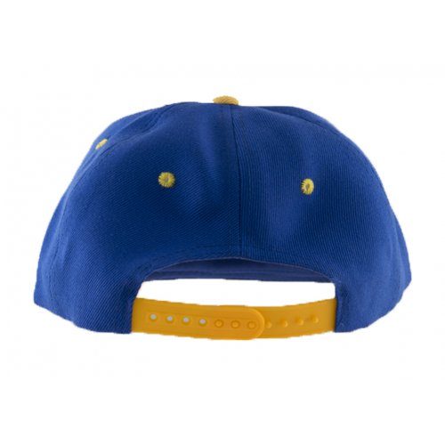 Baseball Cap with Jerusalem and Paint Splatter Design - Blue & Gold