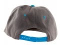 Baseball Cap with Jerusalem and Paint Splatter Design - Gray & Turquoise