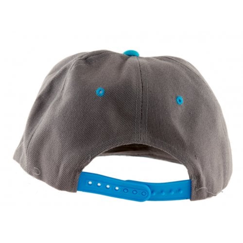 Baseball Cap with Jerusalem and Paint Splatter Design - Gray & Turquoise