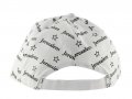 Baseball Cap with Jerusalem and Stars of David design - White