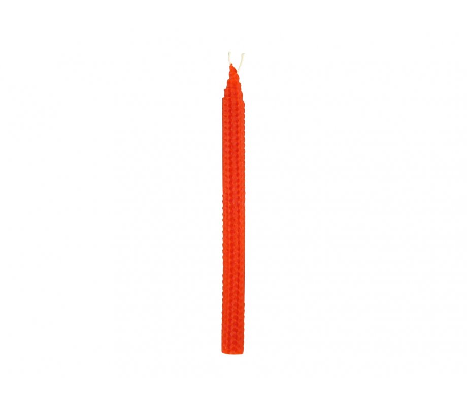 Beeswax Havdalah Candle, Waffle Honeycomb Design - Choice of Colors