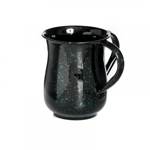 Black Aluminum Wash Cup with Confetti Sprinkles