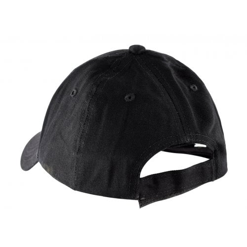 Black Baseball Cap - Silver Jerusalem Image