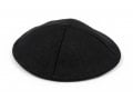 Black Cloth Kippah with Attached Clip