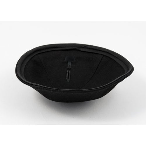 Black Cloth Kippah with Attached Clip