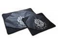 Black Faux Leather Tallit and Tefillin Bag Set - Embroidered Breslev Flames