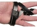 Black Leather Magnetic Tefillin Hand Strap Holder
