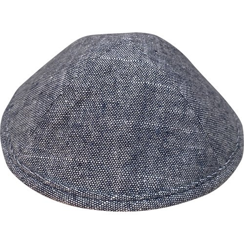 Black-Gray Fabric Kippah - Available in Two Sizes
