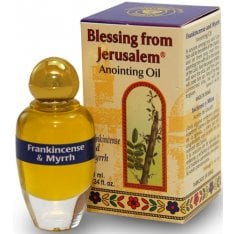 Blessing from Jerusalem Frankincense and Myrrh Anointing Oil with Biblical Spices (12ml - 0.4fl.oz)