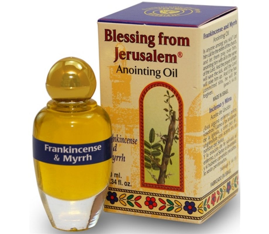 Frankincense & Myrrh Aromatic Prayer Anointing Oil Bible from Holy Lan –  The Peace Of God®