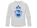 Blue Hamsa Chai Long Sleeve T-Shirt