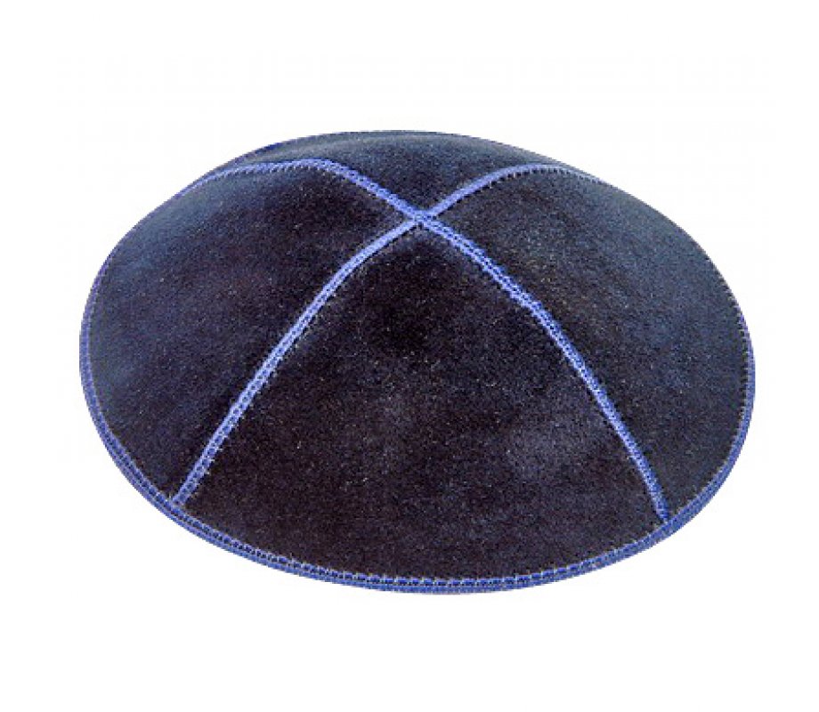 Blue Suede Kippah