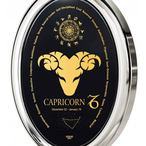 Capricorn Zodiac Pendant by Nano Jewelry