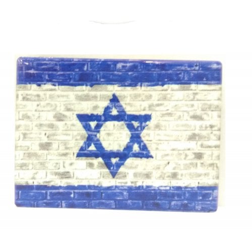 Ceramic Magnet  Blue and White Flag of Israel